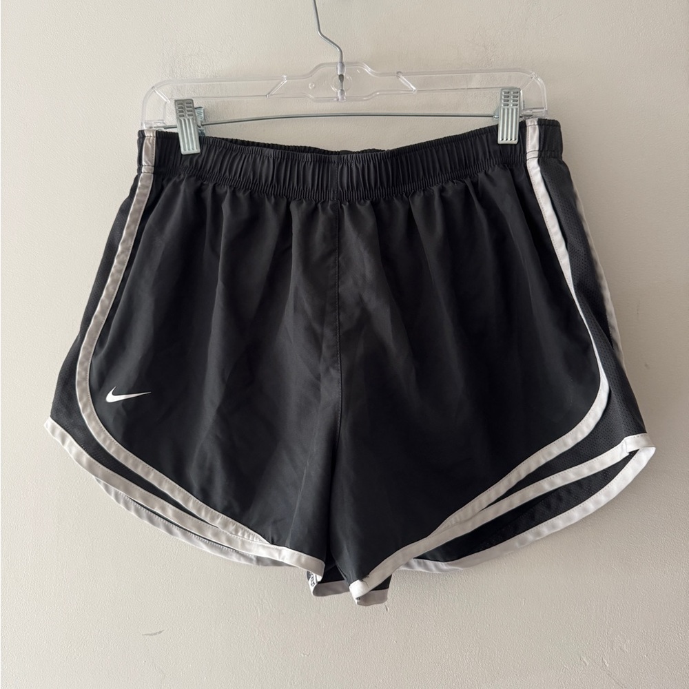 Nike Women's Black and White Running Athletic Shorts